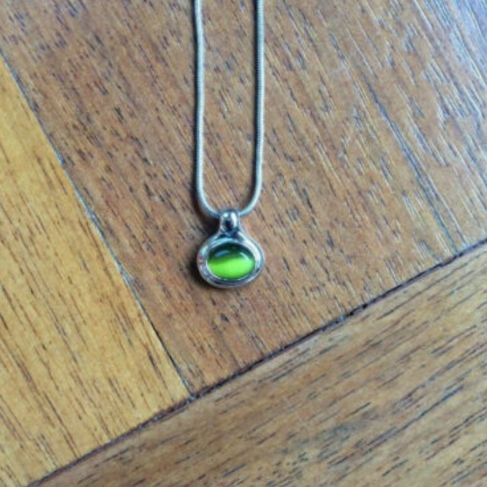 Lia Sophia Green and Silver Necklace